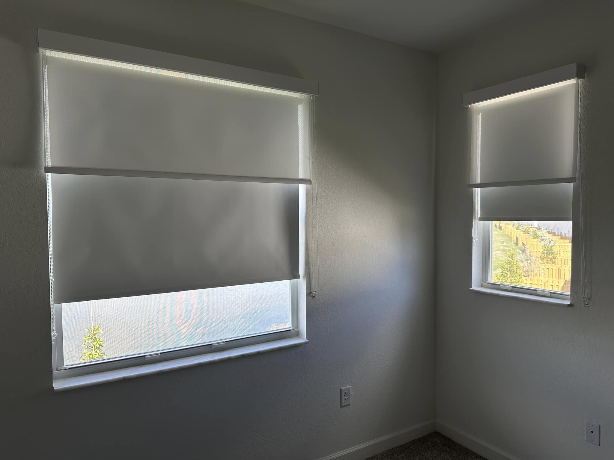Blackout Roller Shades installation by SunBlinds Miami